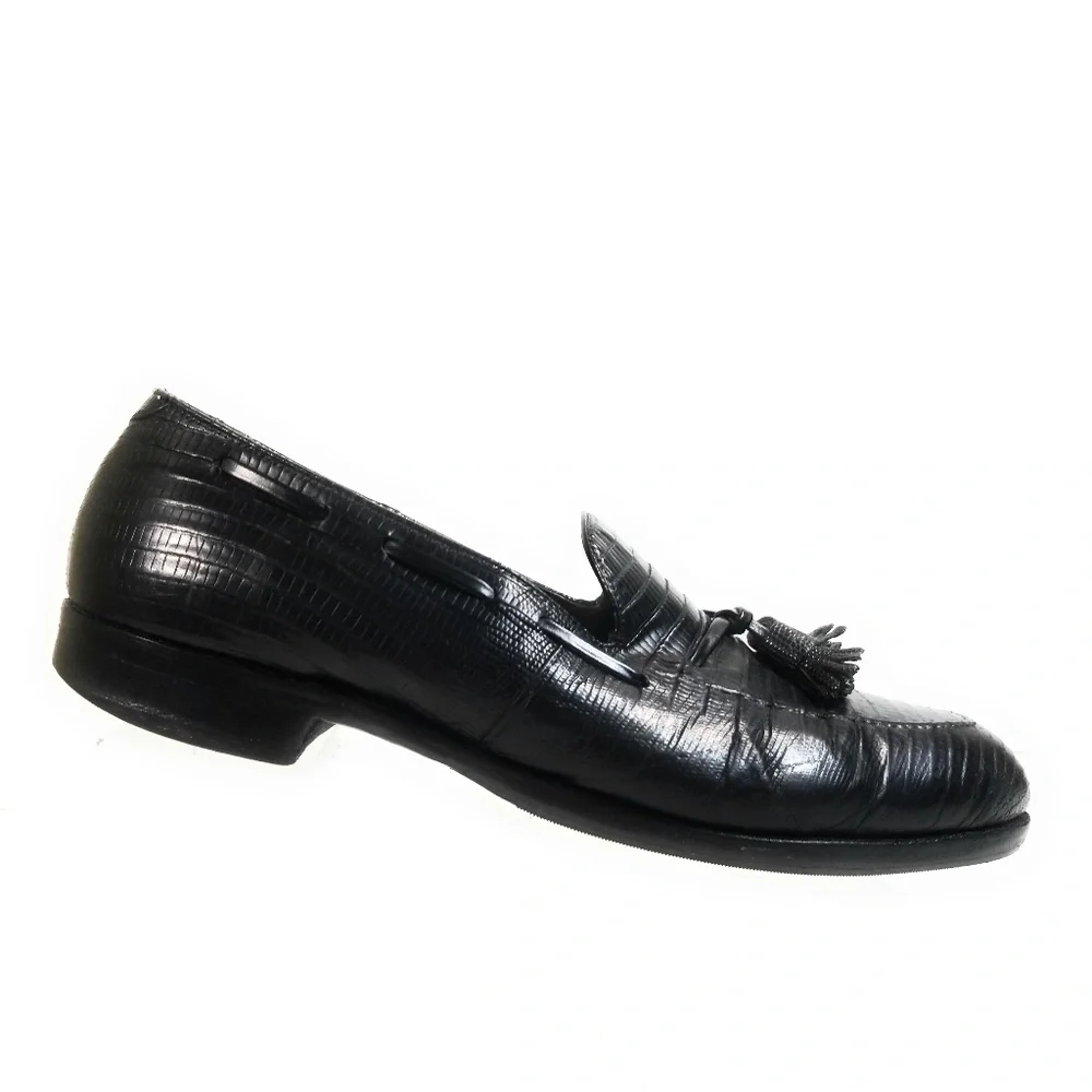 Footjoy 74732 Men Lizard Boat Loafers Size 10.5 A